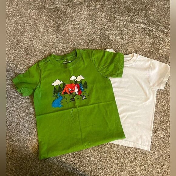 Mini Boden Other - ((2 PIECE)) BOYS TEE BUNDLE CREWCUTS TEA NIKE HANES  SIZE S COTTON BLEND